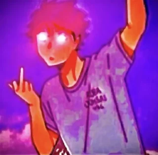 🖕 emoji Anime Meme Faces Telegram sticker 8 of 57