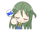Sticker from kawaii anime