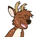 😃 emoji Axo the Deer Telegram sticker 2 of 13