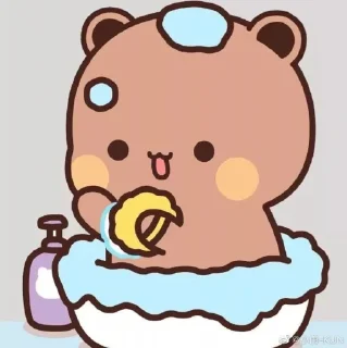 Sticker from cute