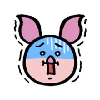 😨 emoji 小熊維尼 表情貼（nagano插畫版） Telegram sticker 15 of 40