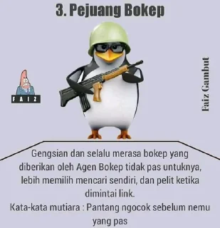🗿 emoji pinguin bokepnya @distortedbrain Telegram sticker 22 of 25