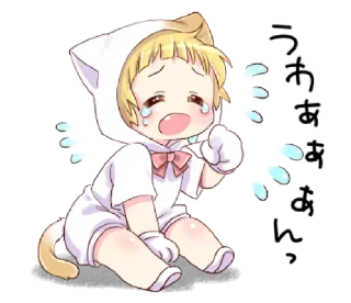 😭 emoji Boy of a Cat Ear ¦ @GVCCIBURRY ˊ- Telegram sticker 9 of 40