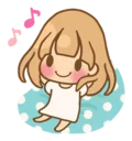 Sticker from twin blonde