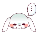 😞 emoji Ultra-small rabbit @tikelku Telegram sticker 23 of 41