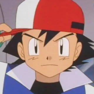 🕸 emoji Ash Ketchum, Satoshi - @StickerAnimePack Telegram sticker 8 of 25