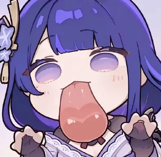 👅 emoji Chibi 👅 :: @CuteStickerStore Telegram sticker 3 of 20