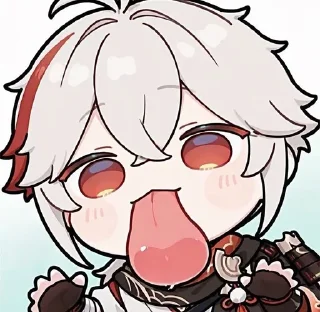 👅 emoji Chibi 👅 :: @CuteStickerStore Telegram sticker 5 of 20