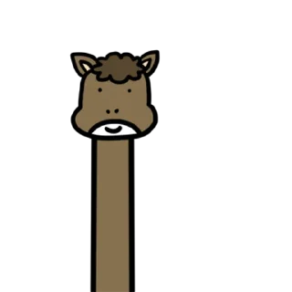 💬 emoji 목이 길어 슬픈 짐승 By @KakaoEmoticon Telegram sticker 10 of 32