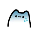 😰 emoji 마시멜로 고양이 Telegram sticker 11 of 21