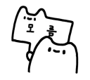 😐 emoji 마시멜로 고양이 Telegram sticker 17 of 21