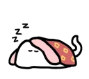 😴 emoji 마시멜로 고양이 Telegram sticker 13 of 21