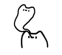 😌 emoji 마시멜로 고양이 Telegram sticker 6 of 21