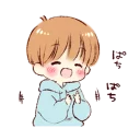 😄 emoji Sticker of a boy and a girl!(Boys side) @bistic Telegram sticker 6 of 24