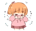 😭 emoji Sticker of a boy and a girl!(Girls side) @bistic Telegram sticker 11 of 32