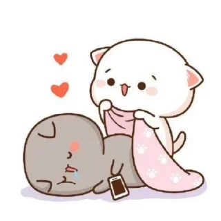 Sticker from Cutie Cat ❤ @Imrohitkashyap7