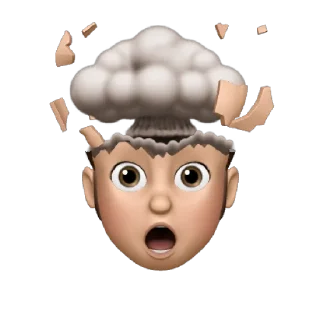 🤯 emoji Memoji • Apple Telegram sticker 20 of 36