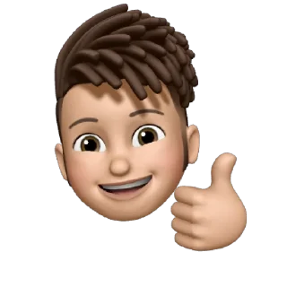 👍 emoji Memoji • Apple Telegram sticker 1 of 36
