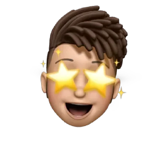 🤩 emoji Memoji • Apple Telegram sticker 14 of 36