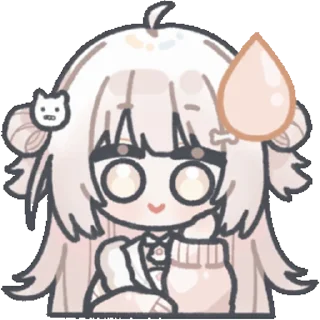 😰 emoji 犬山真白 @zhaxia_cn Telegram sticker 12 of 16