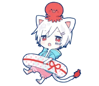 😀 emoji Mafumafu Sticker (cat) vol.2 @bistic Telegram sticker 24 of 40