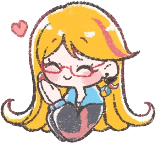 🥰 emoji Asahi Lina Telegram sticker 5 of 10