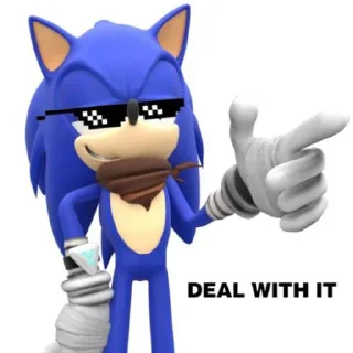 😎 emoji The Blue Blur Telegram sticker 11 of 120