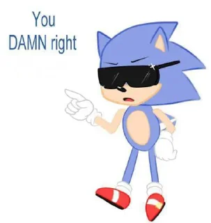 👍 emoji The Blue Blur Telegram sticker 18 of 120