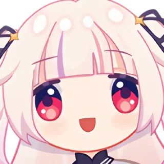 😃 emoji 真白花音 Telegram sticker 3 of 96