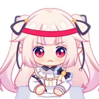 📝 emoji 真白花音 Telegram sticker 16 of 96