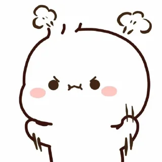 Sticker from cute