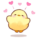 🤣 emoji soft & cute chick!! Telegram sticker 8 of 117