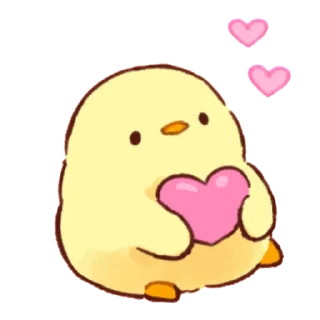 💖 emoji Soft and cute chick (motion?) Telegram sticker 5 of 25