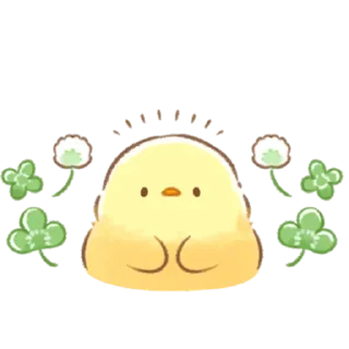 🙂 emoji soft and cute chick (spring) Telegram sticker 6 of 40