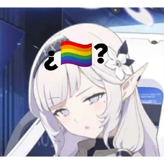 🏳‍🌈 emoji Arona's Hideout Live Reaction Telegram sticker 10 of 120
