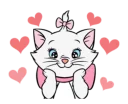 😍 emoji Disney Marie @stickerscar Telegram sticker 18 of 24