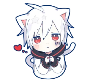 🎀 emoji Mafumafu Sticker (cat) @bistic Telegram sticker 9 of 40