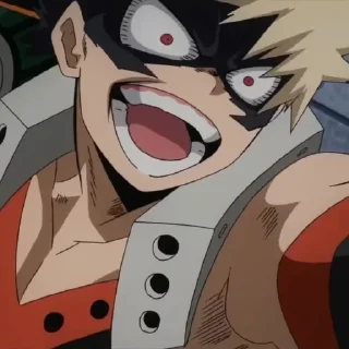 🧨 emoji Katsuki Bakugo | @kaptenracing Telegram sticker 10 of 66