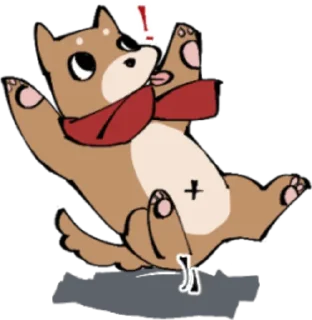 ❗️ emoji 胖狗小路 Telegram sticker 18 of 95