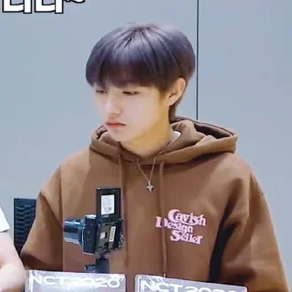 😐 emoji @iDarrean as Huang Renjun Telegram sticker 8 of 81