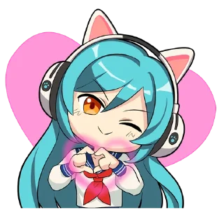 ♥️ emoji Neko Telegram sticker 5 of 12