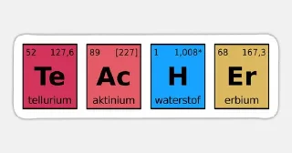 Sticker from chemistry