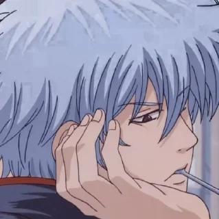🎓 emoji Sakata Gintoki - @Animecouplegallery Telegram sticker 17 of 120