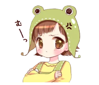 😒 emoji Hat of a frog @bistic Telegram sticker 19 of 40