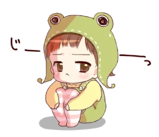 😟 emoji Hat of a frog @bistic Telegram sticker 22 of 40