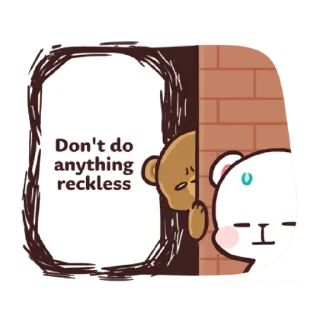 😨 emoji Milk & Mocha Everyday Telegram sticker 10 of 25