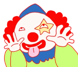 Sticker from clown @inshanity