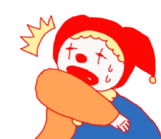 😱 emoji clown @inshanity Telegram sticker 7 of 10