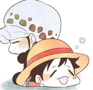 😔 emoji One Piece Chibi // @Kakarottow Telegram sticker 11 of 26