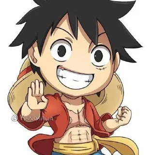 😁 emoji One Piece Chibi // @Kakarottow Telegram sticker 16 of 26